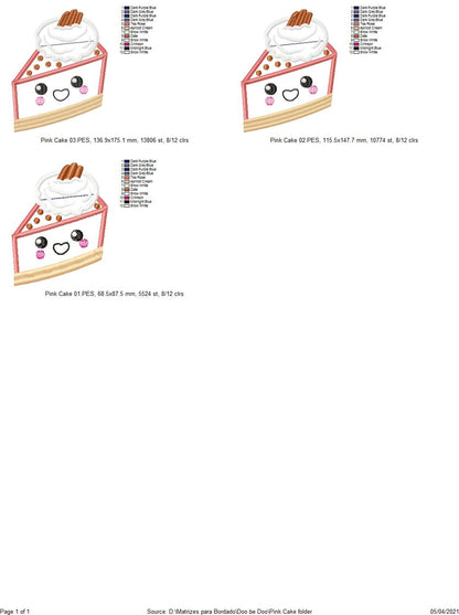 Pink Cake - Applique