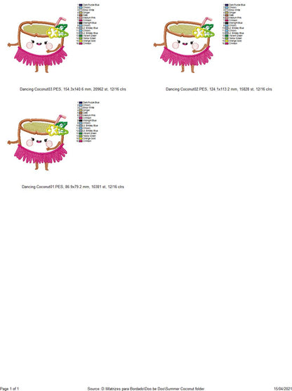 Summer Fruits Pack with 6 designs - Applique