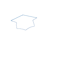 Congrats with Graduation Cap - Applique - Machine Embroidery Design