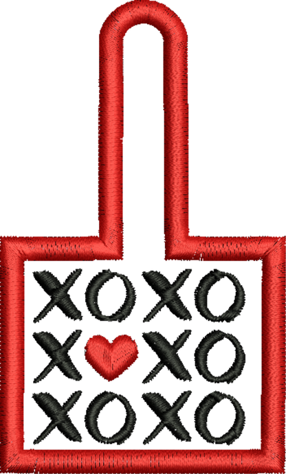 XOXO Keychain - ITH Project - Machine Embroidery Design