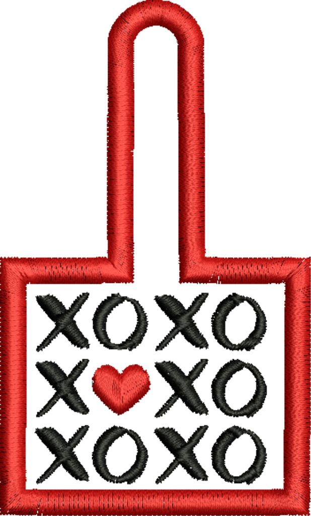 XOXO Keychain - ITH Project - Machine Embroidery Design