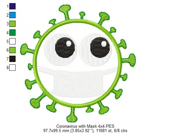 Coronavirus Social Distance - Applique