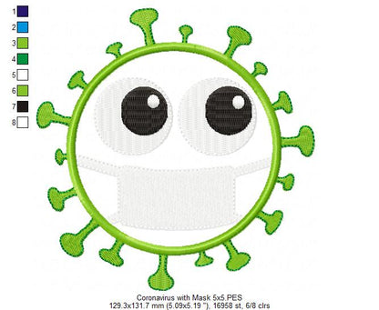 Coronavirus Social Distance - Applique