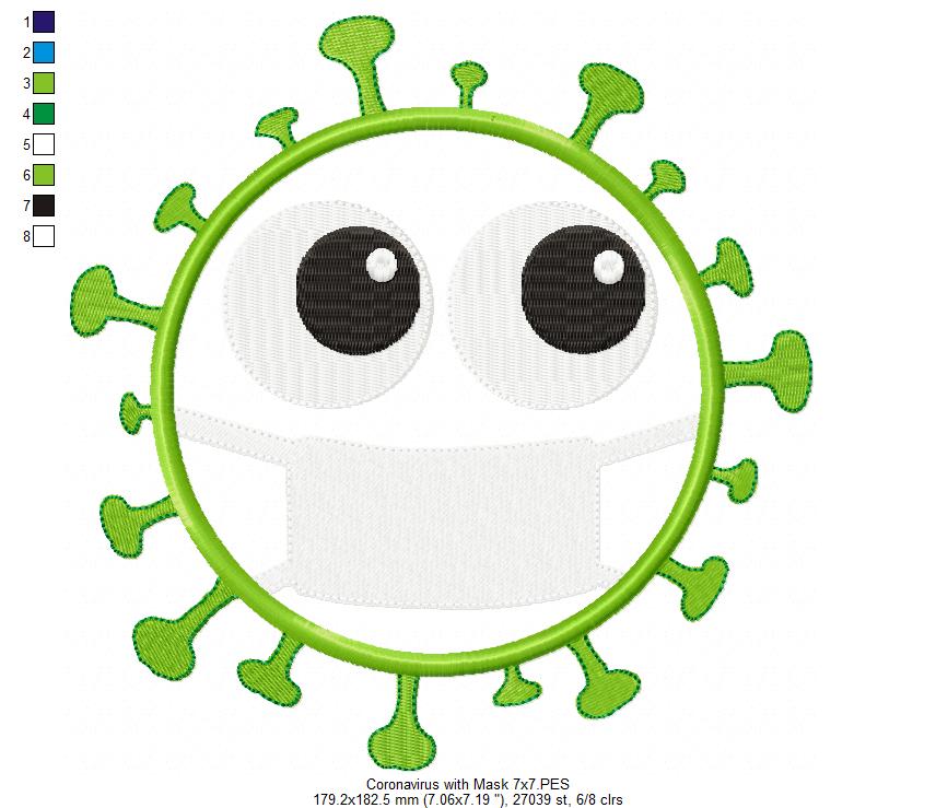 Coronavirus Social Distance - Applique
