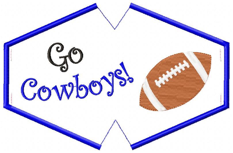 Go Cowboys! Face Mask - ITH Project - Machine Embroidery Design