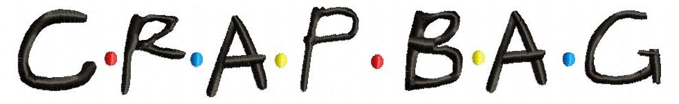 Friends Crap Bag - Fill Stitch