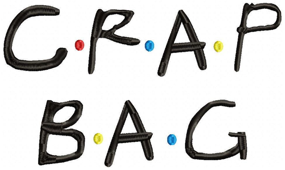 Friends Crap Bag - Fill Stitch