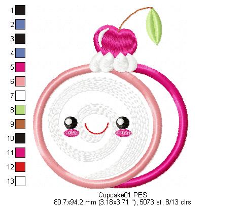 Cute Macaroon - Applique