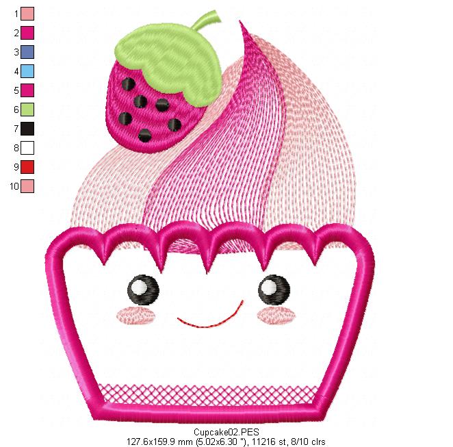 Cute Cupcake - Applique