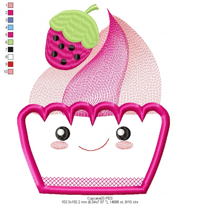 Cute Cupcake - Applique