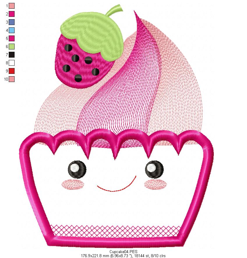 Cute Cupcake - Applique