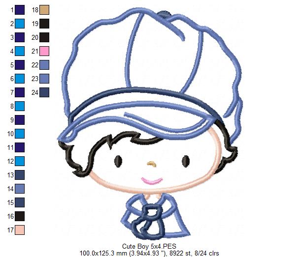 Cute Boy - Applique
