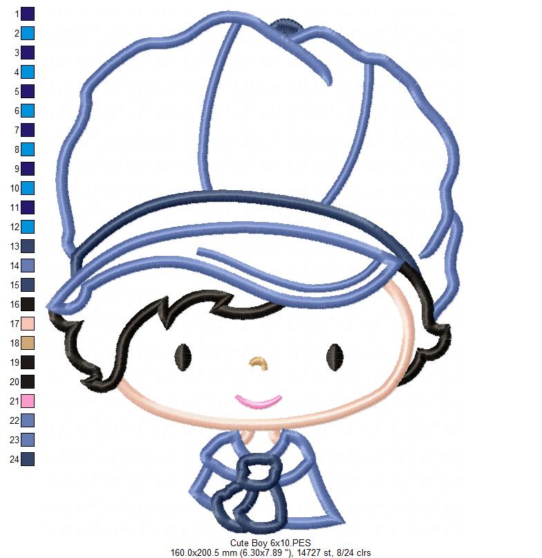 Cute Boy - Applique