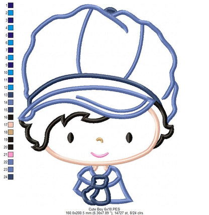 Cute Boy - Applique
