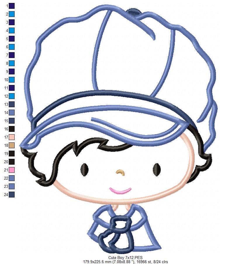 Cute Boy - Applique