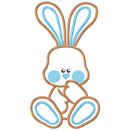 Sweet Baby Bunny Big Ears - Appliqué - Machine Embroidery Design