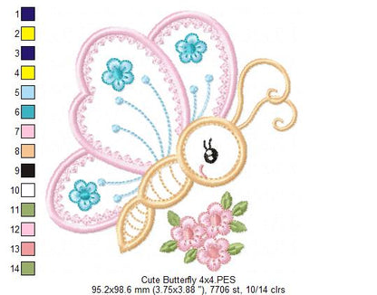 Cute Butterfly - Applique
