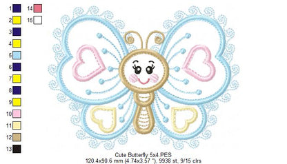 Cute Butterfly - Applique
