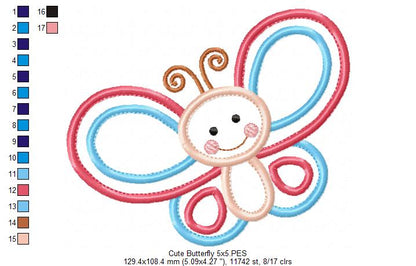 Cute Butterfly - Applique