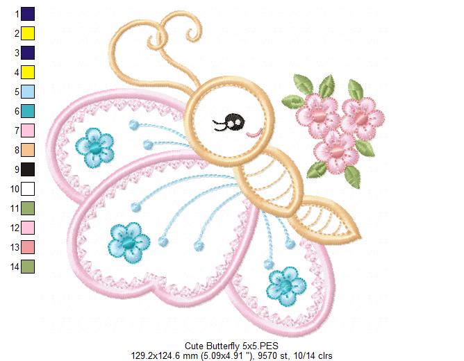 Cute Butterfly - Applique
