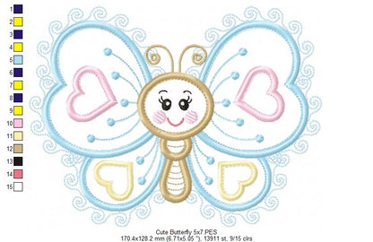Cute Butterfly - Applique