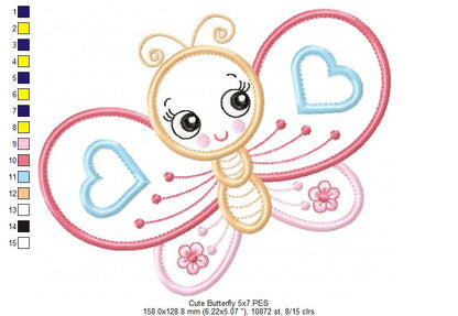 Cute Butterfly - Applique