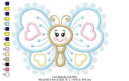 Cute Butterfly - Applique