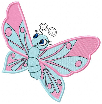 Cute Butterfly - Fill Stitch - Machine Embroidery Design