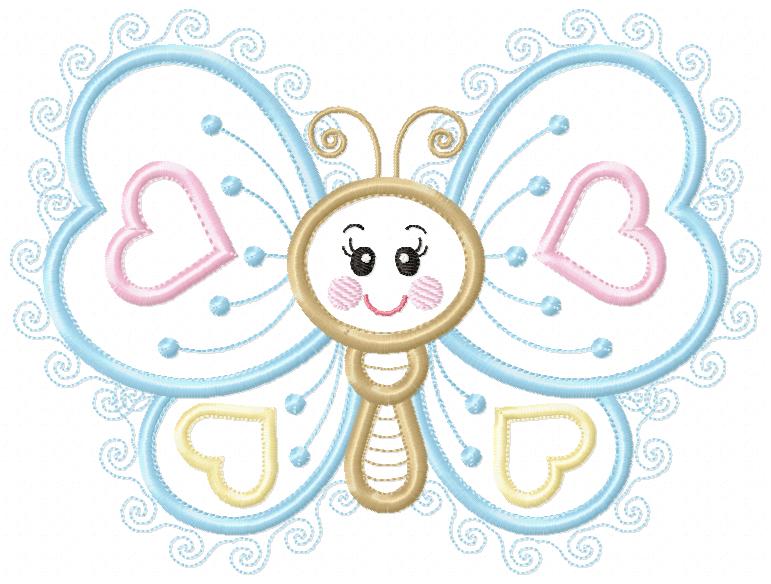 Cute Butterfly - Applique