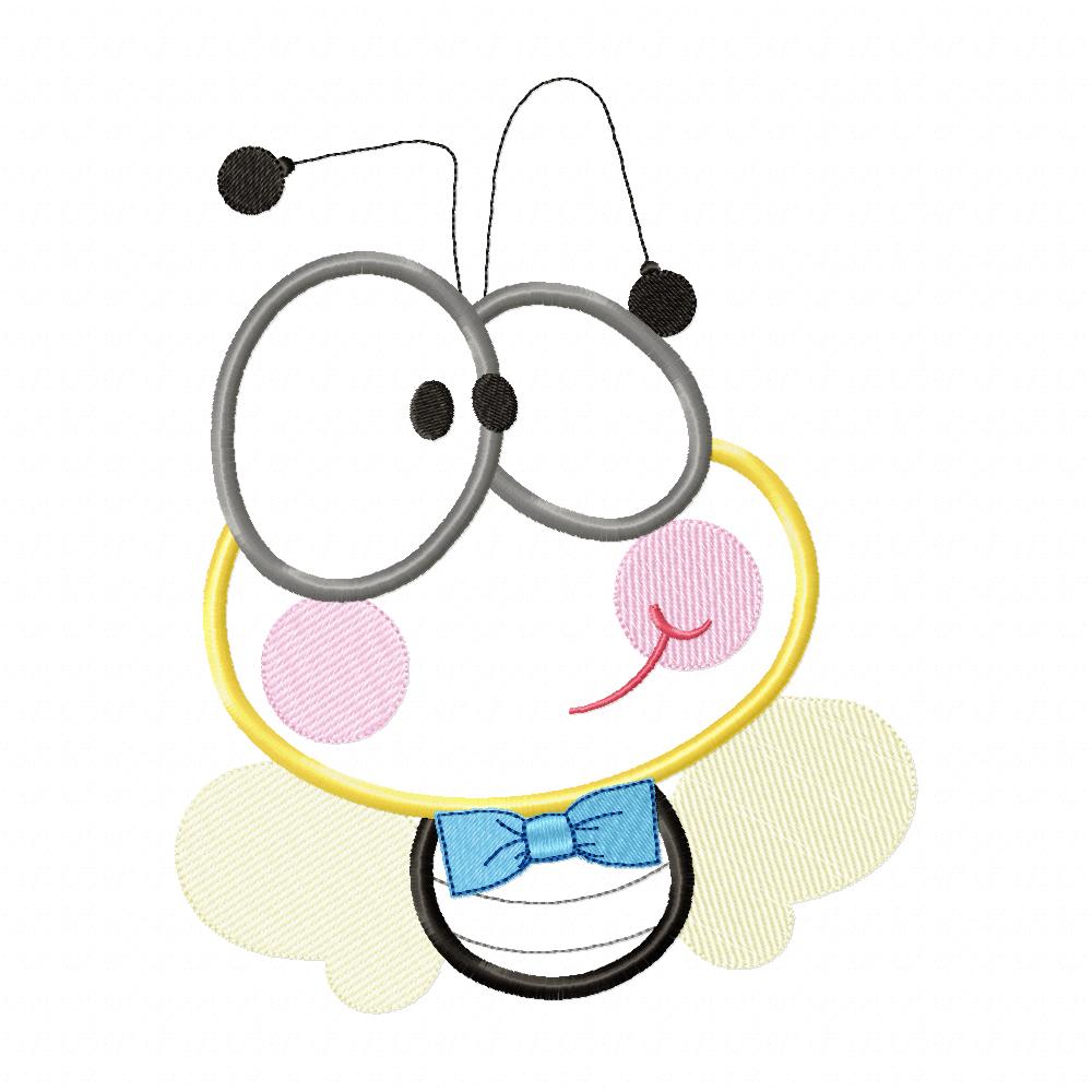 Cute and Funny Bug Boy - Applique