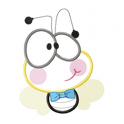 Cute and Funny Bug Boy - Applique