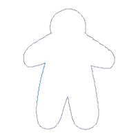 Cute Gingerbread  - Applique