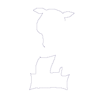 Giraffe Girl with Scarf - Applique