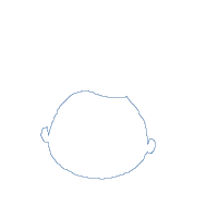 Cute Girl with Bow - Applique - Machine Embroidery Design