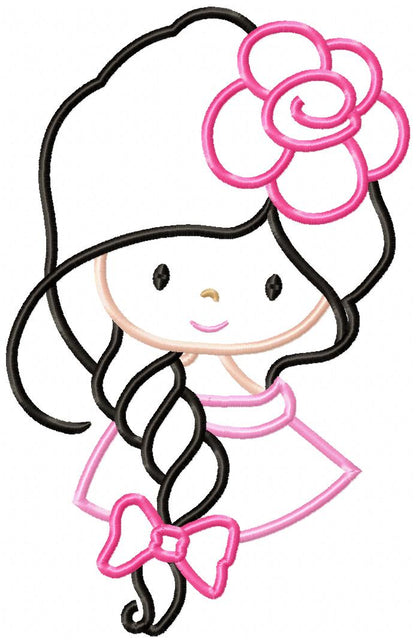 Cute Girl and Boy - Set of 2 designs - Applique