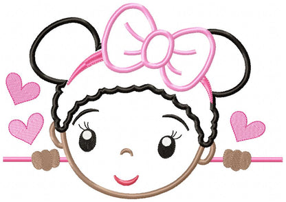 Cute Boy and Girl - Set of 7 designs - Applique