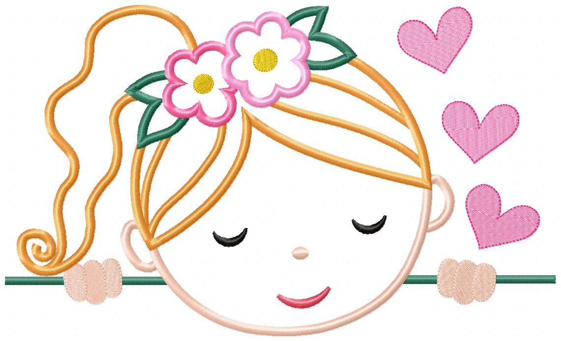 Cute Boy and Girl - Set of 7 designs - Applique