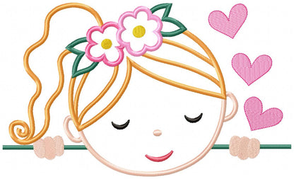 Cute Boy and Girl - Set of 7 designs - Applique