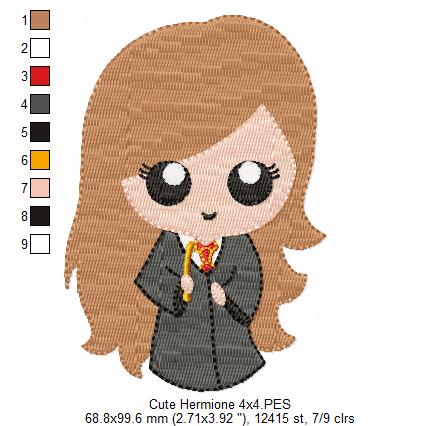 Three Wizard Kids - Fill Stitch - Set of 3 designs