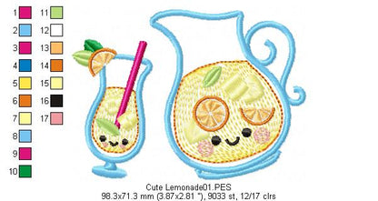Cute Lemonade - Applique