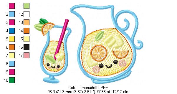Cute Lemonade - Applique