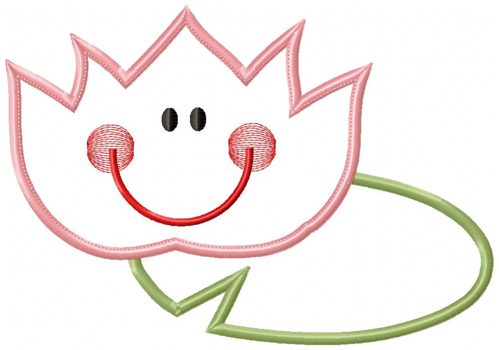 Cute Lily Pad - Applique