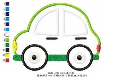 Cute Little Car - Applique