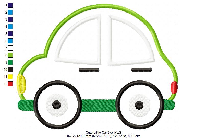 Cute Little Car - Applique