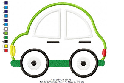Cute Little Car - Applique