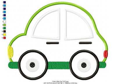 Cute Little Car - Applique