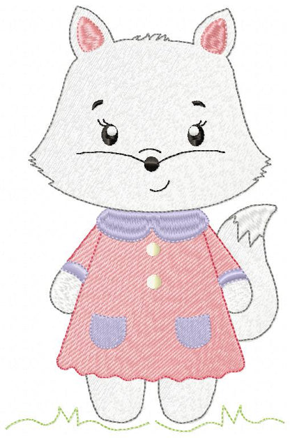 Cute Little Cat Girl - Rippled