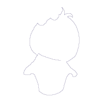 Cute Little Duck Girl - Applique - Machine Embroidery Design