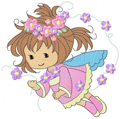 Cute Little Fairy - Fill Stitch