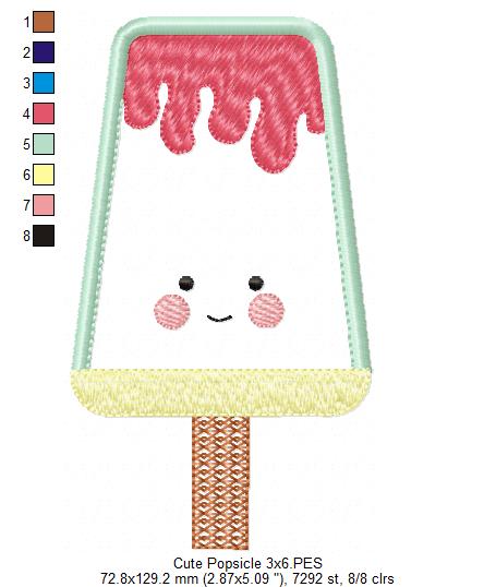Cute Popsicle - Applique